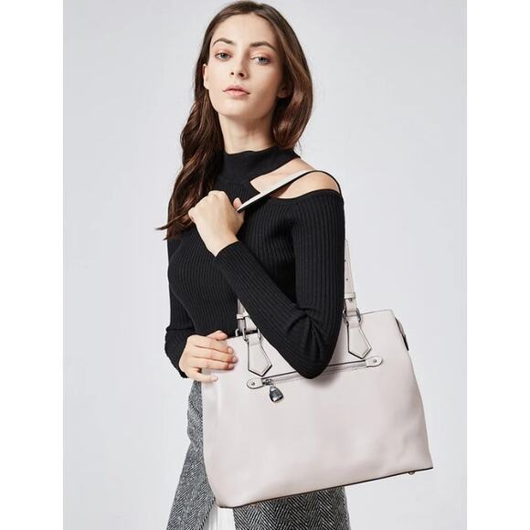 Bostanten Nevin Structured Leather Shoulder Tote Bag - Picture 10 of 12